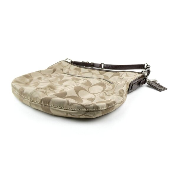 Coach Signature Khaki Mahogany Shoulder Bag 12676 - Picture 3 of 14